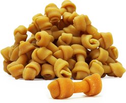 chewmeter Himalayan Knotted Cheese Bone Dog Treats, Small, 35-40 count