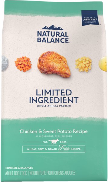 Natural Balance Limited Ingredient Grain-Free Chicken & Sweet Potato Recipe Dry Dog Food, 12-lb bag slide 1 of 10