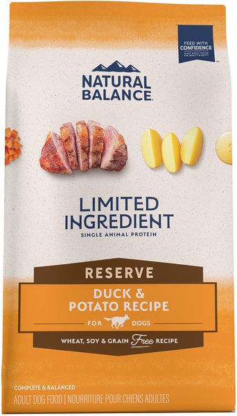 Natural Balance Limited Ingredient Reserve Grain-Free Duck & Potato Recipe Dry Dog Food, 4-lb bag slide 1 of 10