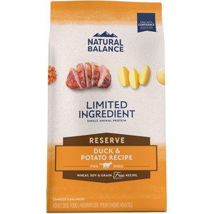 Natural Balance Limited Ingredient Reserve Grain-Free Duck & Potato Recipe Dry Dog Food, 12-lb bag