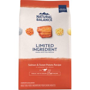 Natural Balance  L.I.D. Limited Ingredient Diets Grain-Free Salmon & Sweet Potato Formula Dry Dog Food, 24-lb bag