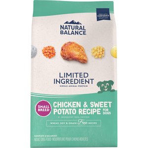 Natural Balance Limited Ingredient Grain-Free Chicken & Sweet Potato Small Breed Bites Recipe Dry Dog Food, 4-lb bag