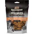Merrick Backcountry Biscuits Real Salmon + Whitefish Recipe Grain-Free Freeze-Dried Raw Coated Dog Treats, 10-oz bag