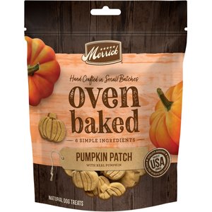 Merrick Oven Baked Pumpkin Patch with Real Pumpkin Dog Treats, 11-oz bag