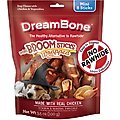DreamBone Mini "Broom" Sticks Wrapped with Real Chicken Dog Treats, 8 count
