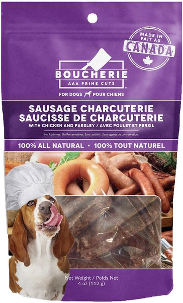 Boucherie Sausage Charcuterie & Chicken Parsley Flavor Dehydrated Dog Treats, 4-oz bag slide 1 of 1
