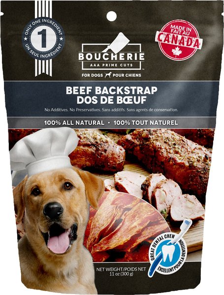 Beef backstrap hotsell dog treat