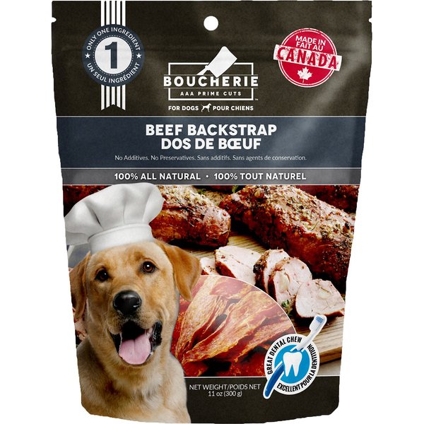 Barkworthies Beef Backstrap Dog Treats
