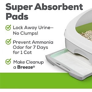 Tidy Cats Breeze Enhanced Active Clean Scent Litter Pellets & Multi-Cat Pads Bundle Pack