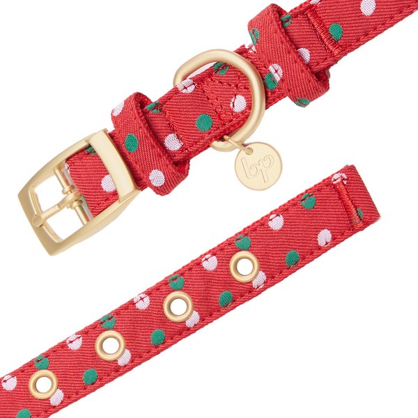 Blueberry Pet Luxurious Christmas Festival Polka Dot Dog Collar