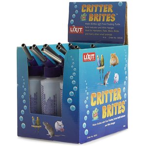 Lixit Critter Brite Small Animal Cage Water Bottle Pack, 4-oz, 12 count