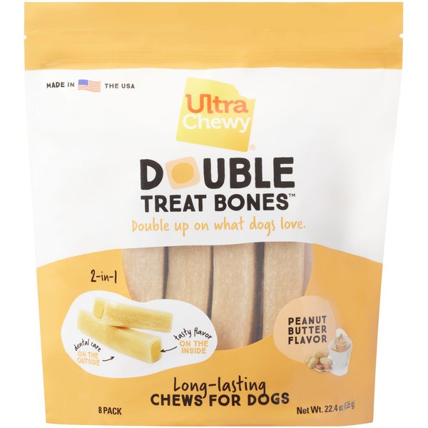 ULTRA CHEWY Double Treat Bone Chicken Flavor Dog Treat