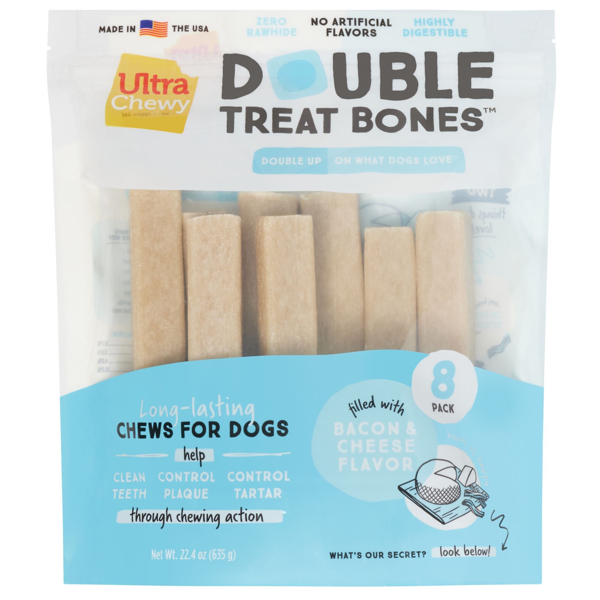 Booda Bones Assorted Chicken, Bacon & Steak Dog Treats