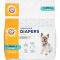 Arm & Hammer Core Disposable Female Dog Diapers, X-Small: 12 to 15-in waist, 12 count