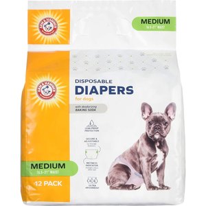 Arm & Hammer Core Disposable Female Dog Diapers, Medium: 15 to 23-in waist, 12 count