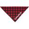 Show in main carousel: Frisco Buffalo Plaid Printed Personalized Dog & Cat Bandana, Red, Small slide 5 of 9