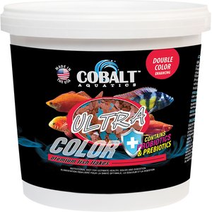 Cobalt Aquatics Ultra Color Flakes Fish Food, 1-lb jar