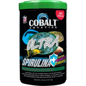 Cobalt Aquatics Ultra Spirulina Fish Food, 5-oz jar