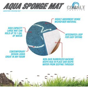 Cobalt Aquatics Aqua Sponge Aquarium Cleaning Mat, XX-Large