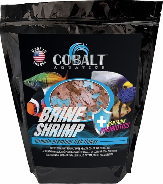 Cobalt Aquatics Brine Shrimp Flakes Fish Food, 16-oz tub slide 1 of 9