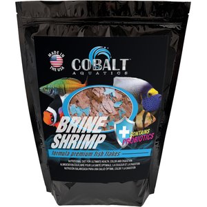Cobalt Aquatics Brine Shrimp Flakes Fish Food, 2-lb bucket