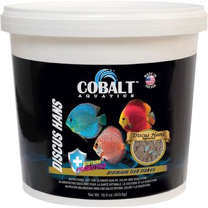 Cobalt Aquatics Discus Hans Flake Fish Food, 16-oz tub
