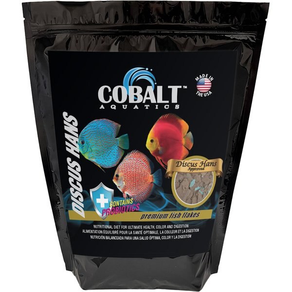 COBALT AQUATICS Discus Hans Flakes Fish Food, 2lb bucket