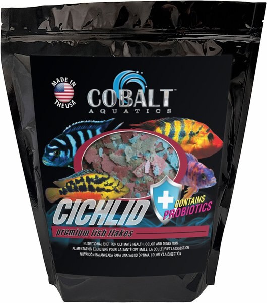 Cobalt Aquatics Cichlid Premium Fish Flakes Fish Food, 16-oz tub slide 1 of 3