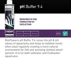 Reeflowers pH Buffer 9.4 pH+ Aquarium Water Treatment, 101-oz bottle slide 2 of 7