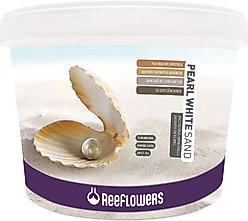 Reeflowers Pearl White Aquarium Sand, 0.5-1-mm, 15-lb tub