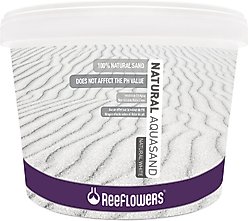 Reeflowers Natural AquaSand Aquarium Sand, Natural White, 15-lb tub
