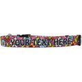 Yellow Dog Design Pink Garden Polyester Personalized Standard Dog Collar, Small