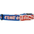 Yellow Dog Design Americana Polyester Personalized Standard Dog Collar, Small