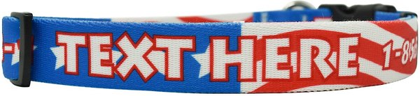 Yellow Dog Design Americana Polyester Personalized Standard Dog Collar, Large slide 1 of 2