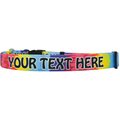 Yellow Dog Design Tie-Dye Polyester Personalized Standard Dog Collar, Large