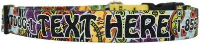 Yellow Dog Design Amazon Floral Polyester Personalized Standard Dog Collar, slide 1 of 1