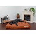 FurHaven Deluxe Oxford Orthopedic Indoor/Outdoor Dog & Cat Bed w/ Removable Cover, Jumbo Plus, Chestnut