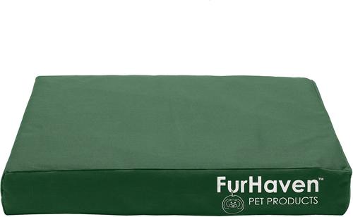 Show full view: FurHaven Deluxe Oxford Memory Foam Indoor/Outdoor Dog & Cat Bed with Removable Cover, Small, forest slide 4 of 11