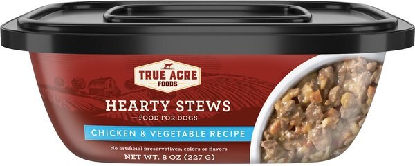 True Acre Foods Hearty Stews, Chicken & Vegetable Recipe, Wet Dog Food, 8-oz, case of 8 slide 1 of 8