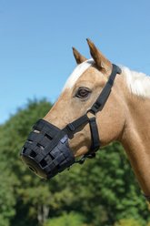 Shires Equestrian Products Comfort Horse Grazing Muzzle, Black, Extra Full