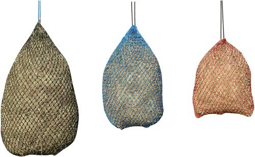 Show full view: Shires Equestrian Products Greedy Feeder Horse Hay Net, Red, 30" slide 2 of 3