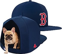 Nap Cap MLB Plush Cat & Dog Bed, Boston Red Sox