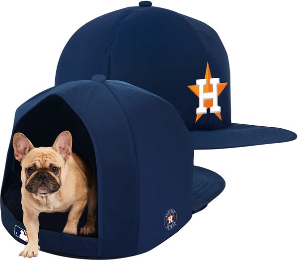Nap Cap MLB Plush Cat & Dog Bed, Houston Astros slide 1 of 6