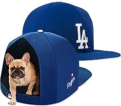 Nap Cap MLB Plush Cat & Dog Bed, Los Angeles Dodgers