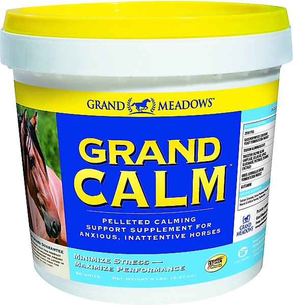 Grand Meadows Grand Calm Pellets Horse Supplement, 5-lb tub slide 1 of 2