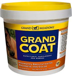 Grand Meadows Grand Coat Nutritional Powder Horse Supplement, 10-lb tub