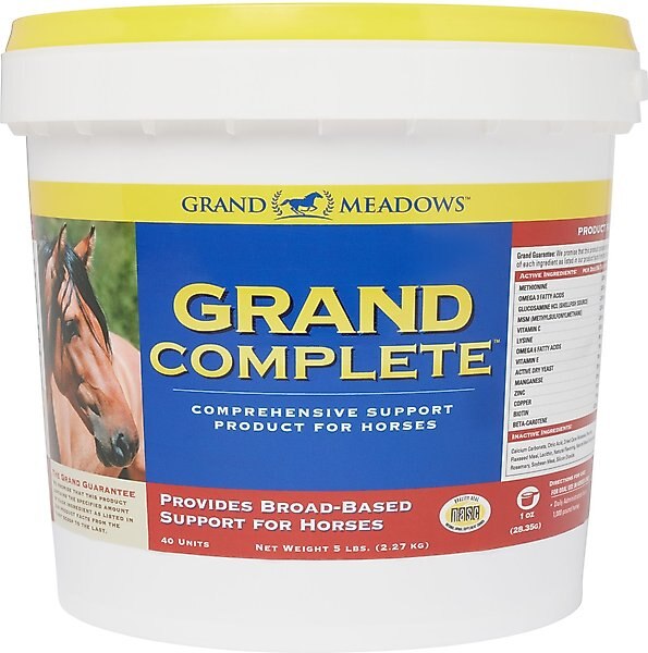 Grand Meadows Grand Complete Comprehensive Support Powder Horse Supplement, 5-lb tub slide 1 of 2