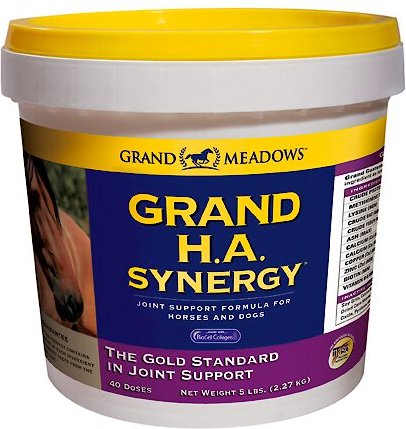 Grand Meadows Grand H.A. Synergy Joint Support Powder Dog & Horse Supplement, 5-lb tub slide 1 of 2