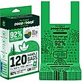 The Original Poop Bags Handle Tie Compostable Dog Poop Bags, 120 count