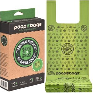 The Original Poop Bags Handle Tie Compostable Dog Poop Bags, 120 count